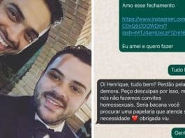 Casal homossexual denuncia loja que se recusou a fazer convite de casamento: “Princípios cristãos”