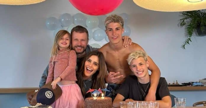 Fernanda Lima homenageia Rodrigo Hilbert e seus filhos em aniversário: “Amo esses homens”