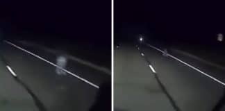 VÍDEO: Aparição fantasmagórica assombra caminhoneiro solitário em rodovia deserta