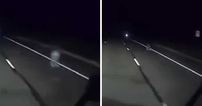 VÍDEO: Aparição fantasmagórica assombra caminhoneiro solitário em rodovia deserta