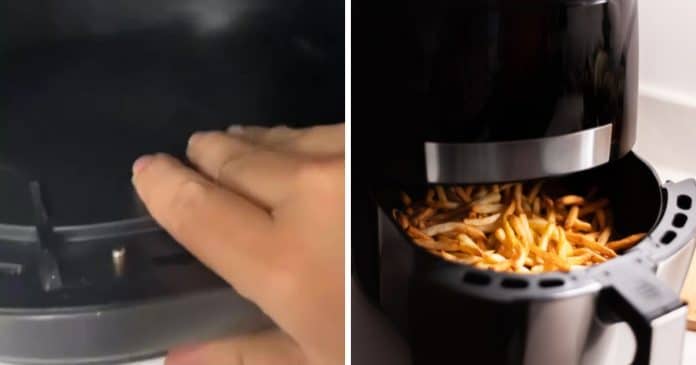 As pessoas ficaram enojadas depois descobrir uma parte escondida da air fryer que nunca limpam