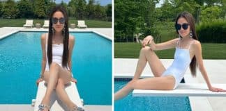 Estilista Vera Wang impressiona ao surgir de maiô às vésperas de completar 75 anos