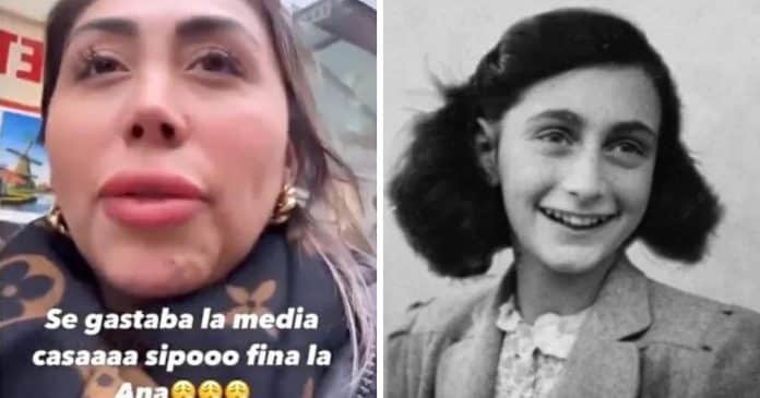 Influencer gera revolta ao visitar casa de Anne Frank: ‘Viveu melhor do que nós’