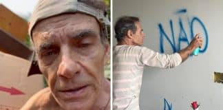 Mário Gomes volta com a família para casa de onde foi despejado: “Não vou sair”