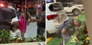 VÍDEO: Ex-Panicat chuta policial e é condenada por embriaguez, resistência à prisão e desacato