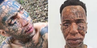 Homem com rosto inteiro tatuado luta para mudar de vida: “Me chamam de satanás”