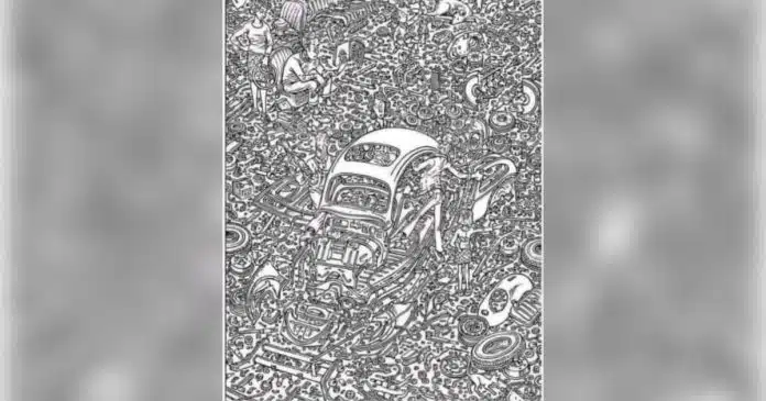 Quebra-Cabeça Visual: Se você achar 7 pessoas, um cachorro e um gato, sua visão é de Raio X!