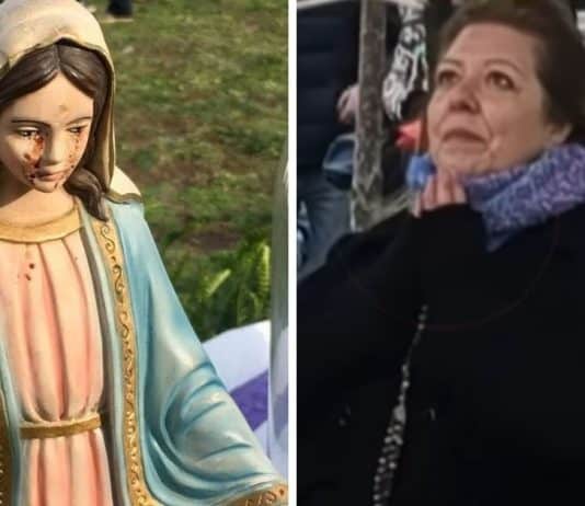 A arrepiante ‘verdade’ sobre imagem de Virgem Maria que ‘chora lágrimas de sangue’ finalmente é revelada