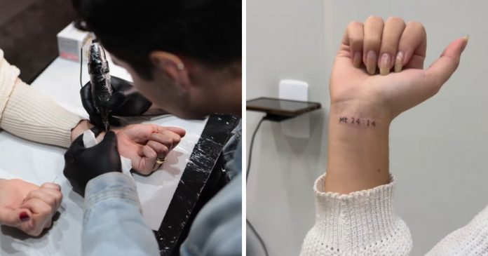 Igreja em SC gera enorme polêmica ao fazer tatuagem coletiva em fiéis e internautas questionam: “Fé ou marketing espiritual?”