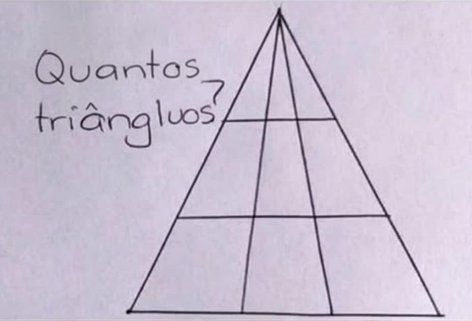 Este 'desafio intrigante dos triângulos' está dividindo a internet: Quantos realmente existem? Entenda a polêmica sabiaspalavras.com - Este 'desafio intrigante dos triângulos' está dividindo a internet: Quantos realmente existem? Entenda a polêmica