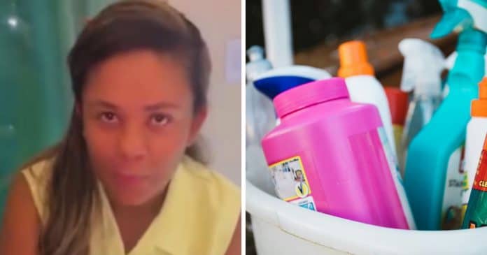 Mulher morre depois de misturar produtos de limpeza durante faxina em casa gerando ALERTA urgente