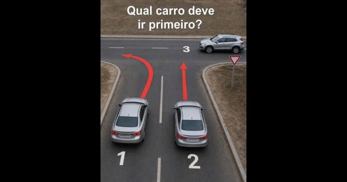 qual-carro-deve-ir-primeiro-a-maioria-dos-motoristas-erra-essa-sequencia-no-transito Qual carro deve ir primeiro? A maioria dos motoristas erra essa sequência no trânsito
