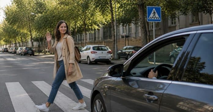 Levanta a mão para agradecer aos carros na faixa de pedestres? A psicologia explica o que esse gesto revela sobre você