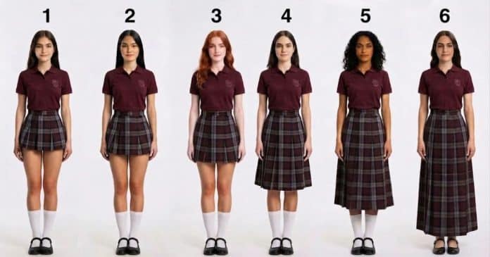 Qual é o comprimento “certo” da saia do uniforme escolar? A resposta gera muita polêmica