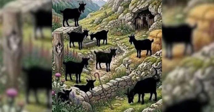 99% das pessoas erram ao tentar encontrar todas as cabras neste desafio intrigante! Você consegue acertar?