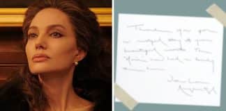 Angelina Jolie deixou um bilhete escrito à mão para equipe do hotel durante filmagens do filme Maria… e milhões estão tentando decifrá-lo